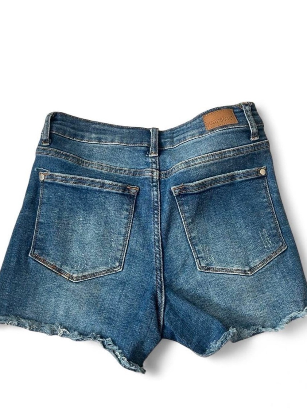 Judy Blue Distressed Denim Shorts - Picture 2 of 3